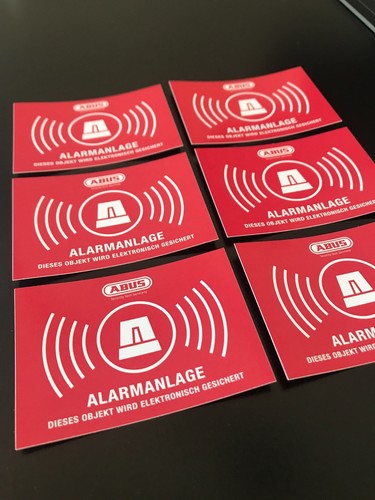 Abus alarm aufkleber 72x51 - alarm,