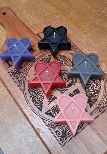 Him heartagram kerzen - heartagram, kerzen/candles