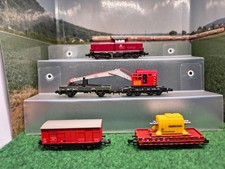 Minitrix BR 212, Kranwagen, Wagen, Trafo, super Top