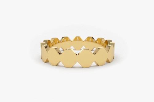 Octagon goldring aus 14k 585er - 14k,