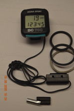 RETRO vintage SIGMA SPORT BC700 Fahrradcomputer Klassiker gelb türkies Knopfen