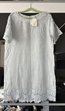 120% LINO Damen Kleid S Leinen