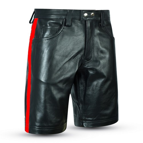 Pockets jeans ledershorts - 5,