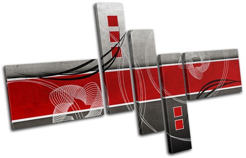 Modern red abstract multi - red,