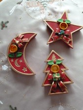 Weihnachtsdeko Kerzenständer Kerzenhalter Leuchter Tannenbaum Stern Mond