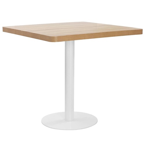 Bistrotisch hellbraun 80x80 - hellbraun, cm