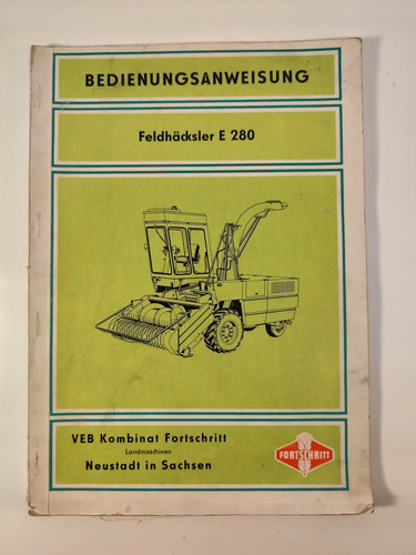 Fortschritt e280 häcksler - fortschritt,