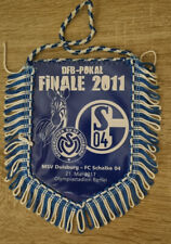 Wimpel FC SCHALKE 04 Banner 2011 DFB-Pokal vs MSV DUISBURG in Folie, 14 cm TOP