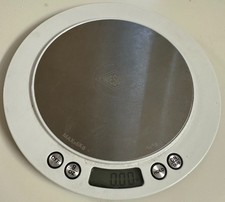 WESCO - Digitalwaage - Küchenwaage - weiß - rund