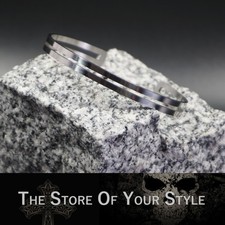 Armreif Edelstahl Silber