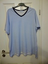 ULLA POPKEN - LONGSHIRT - BLAU/WEIß GESTREIFT - GR. 50/52