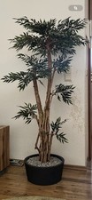 Kunstbaum/Palme (täuschend echt Stämme aus Echtholz) Höhe 150cm Breite 80cm