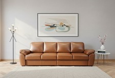 Echtleder 4 Sitzer Sofa Oxford