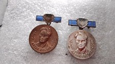 FDJ Artur Becker Medaille Silber und Bronze  Spange emailliert