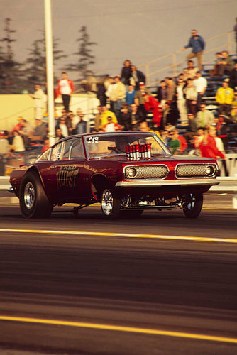 Plymouth barracuda drag car - drag,