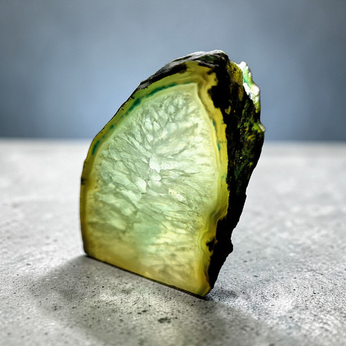 Achat-Geode-Teelichthalter