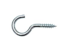 Schraubhaken gebogen 2x20 / 8