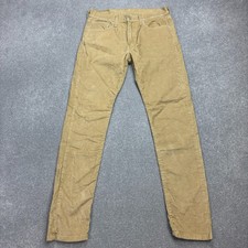 Levis 512 Jeans Erwachsene 32 x 32 braun rot Etikett Cord Medium Wash gerade ...