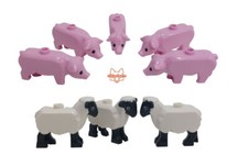 LEGO® Bauernhof Tiere - Schaf / Sheep & Schwein / Pig - NEU aus 60346 / 10775