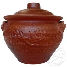 Keramiktopf aus rotem lehm - keramiktopf,