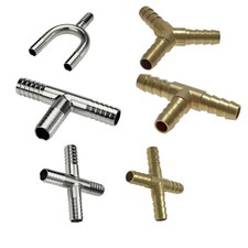 Schlauchverbinder Messing &