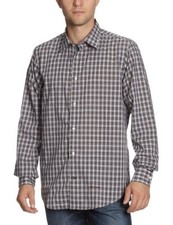Henry Cotton's Herren Hemd Freizeit Langarmshirt, kariert Karohemd, Mehrfarbig, 