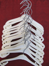 10 Stück Baby & Kinder Kleiderbügel Kinderkleiderbügel Weiss NEU