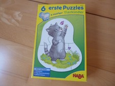 HABA 6 erste Puzzles Tierkinder + Holzfigur Schaf