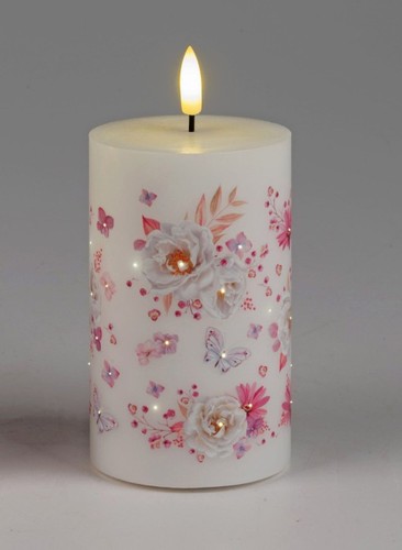Led kerze rosen design - led,