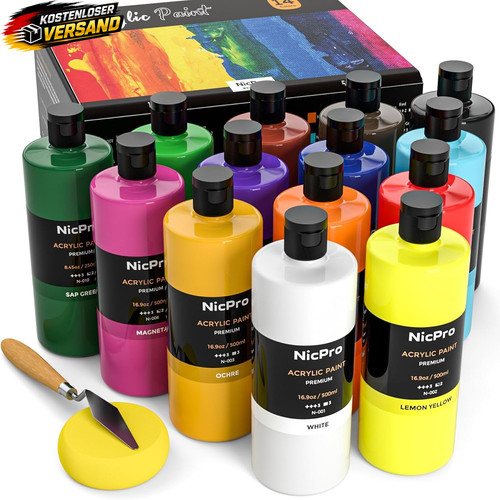 Acrylfarben set 14x500ml - set,