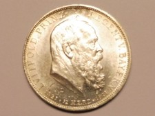 BAYERN 5,- Mark 1911 Luitpold Toperhaltung (L3427)