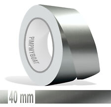 ZIERSTREIFEN 40mm SILBER METALLIC GLANZ 10m Auto silver Stripe Boot 4 cm Dekor