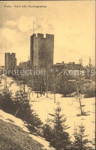 Visby nordergrafvar - visby,