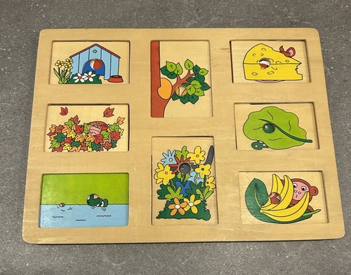 Schiebepuzzle aus holz - aus,