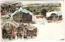 LITHO-AK Wiesbaden - „GESCHÄFTSHÄUSER AUGUST ENGEL“ - Dotzheim Rambach Erbenheim