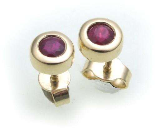 Ohrringe stecker rubin echt - ohrringe,