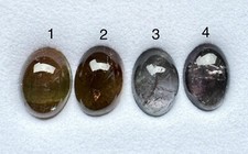 Turmalin Cabochon 4 Stück