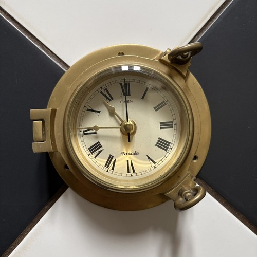Vintage messing nauticalia uhr - messing,