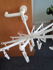 Mini Wäschespinne rund mit 20 Wäscheklammern