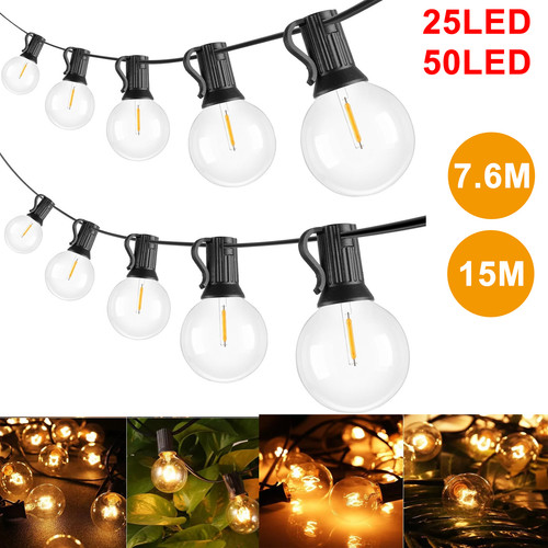 Lichterkette g40 glühbirnen - lichterkette,