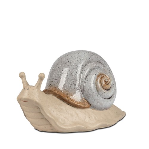 Dekofigur schnecke stone blue - schnecke,