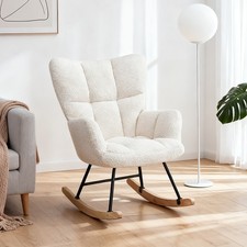 Weiß Schaukelstuhl Relaxstuhl