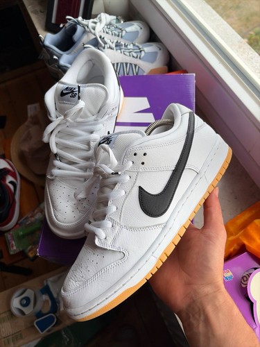Nike dunk low white - white, gum