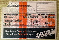 UEFA Cup FC Bayern München - PAOK Saloniki - 02.11.1983