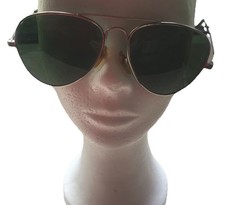 Sonnenbrille Pilotenbrille Tropfenform grün Brille Vintage Retro ohne Stärke