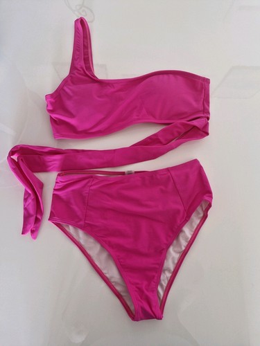 Pinker bikini one - shoulder, zum