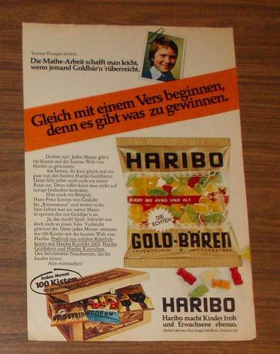 Seltene werbung haribo - werbung,