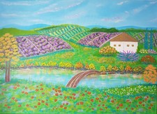 Acryl Wandbild " Provence " 70