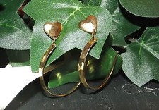 Ohrstecker gehämmert Halb