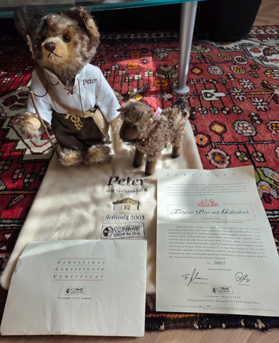 Steiff teddybär peter mit - "peter,